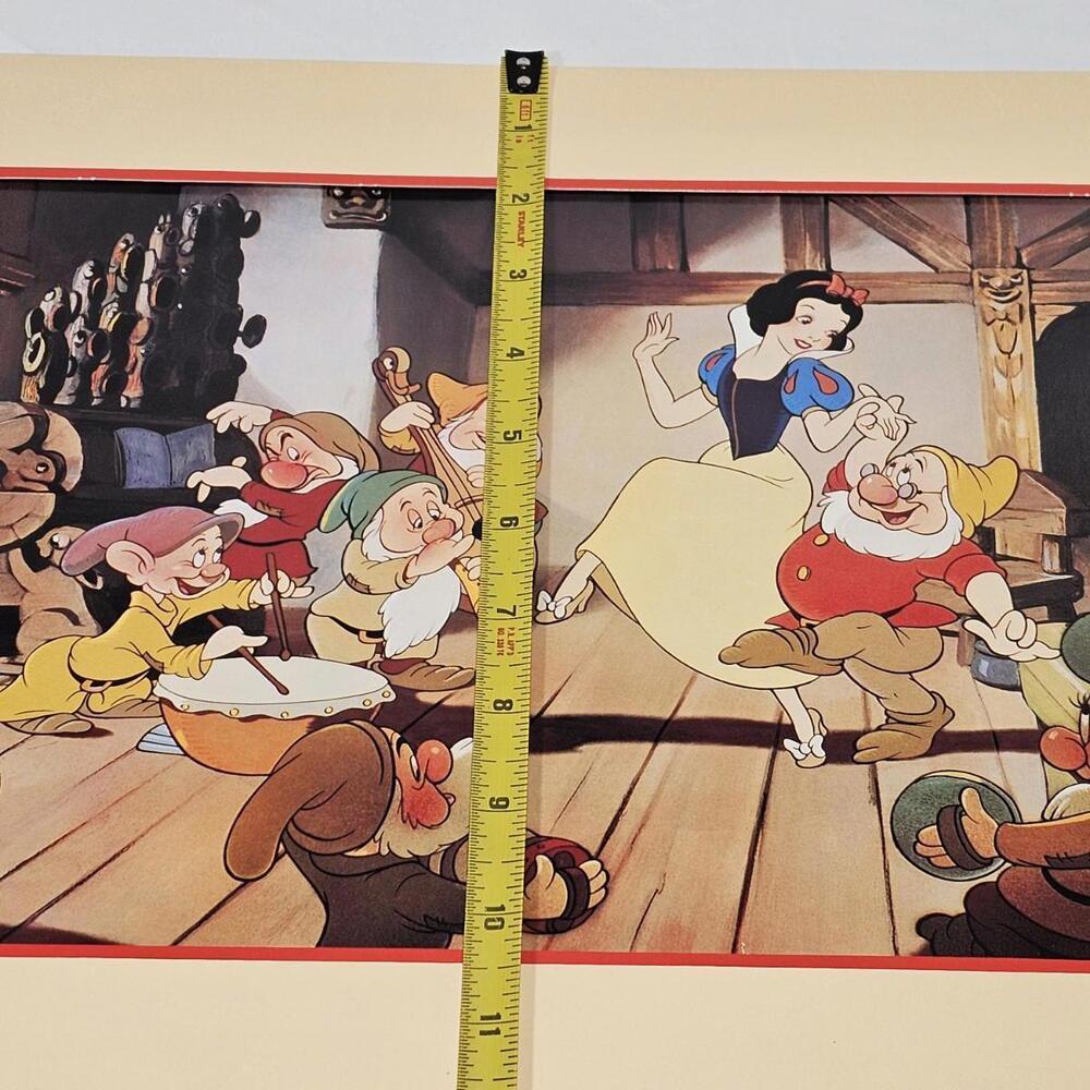 Vintage Snow White and the Seven Dwarfs - 1994 Lithograph Print - Walt Disney - Picture 7 of 9